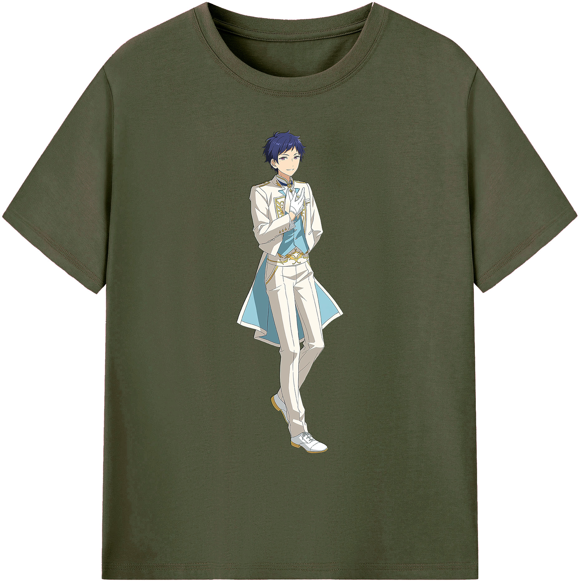 （画像用） あんさんぶるスターズ! Ensemble Stars 綿100％ メンズ半袖Tシャツ｜肌触りやわらか＆通気性